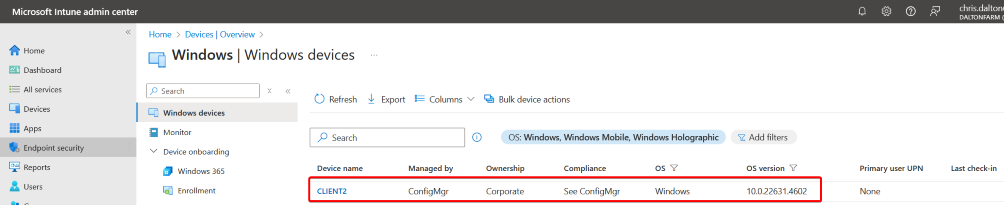 Device in Intune